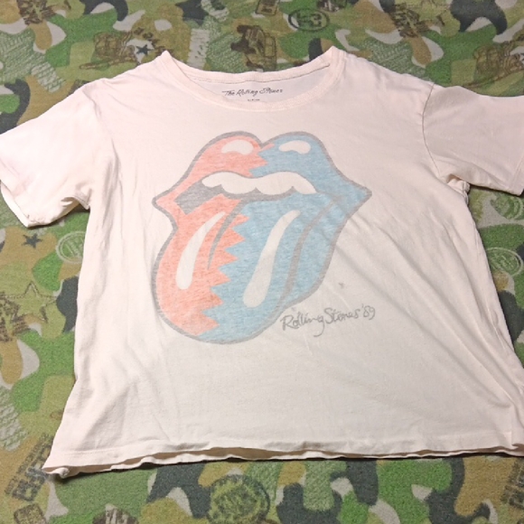 the Rolling Stones Other - Rolling Stones Small Graphic Tee Iconic Design
